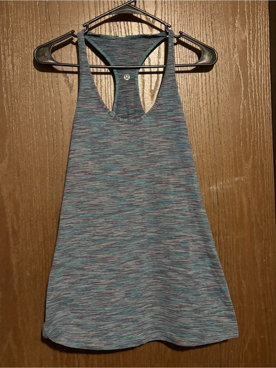 lululemon athletica Tops - lululemon athletica Heathered Teal and Gray Racerback Tank